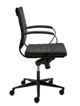 Bureaustoel Ora Lounge lage rug kunstleder