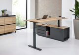 Directiebureau Ora 224x180 cm links halifax eiken