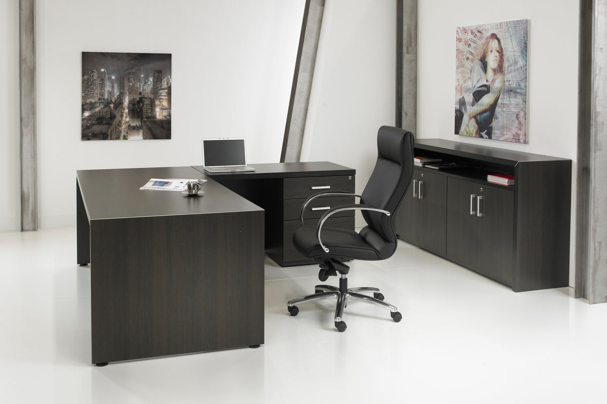 Directiebureau Ora 210x90 cm donker eiken