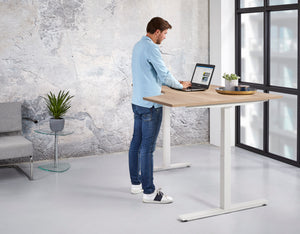 Hoekbureau Ora 160x120 cm rechts elektrisch zit-sta