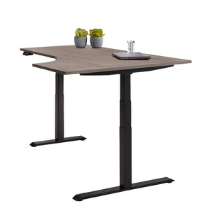 Hoekbureau Ora 180x120 cm links elektrisch zit-sta