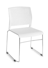 Kantinestoel Ora koppelbaar chroom