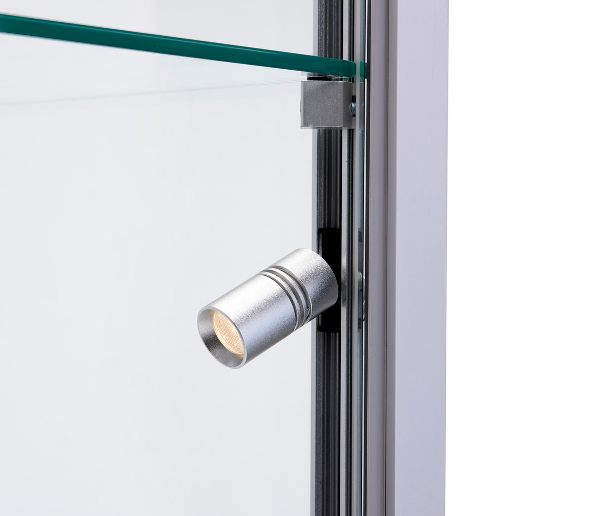 Vitrinekast Ora 50x50x198 cm glas
