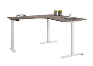 Hoekbureau Ora 200x80 + 120x60 cm zit-sta 3 motoren Premium