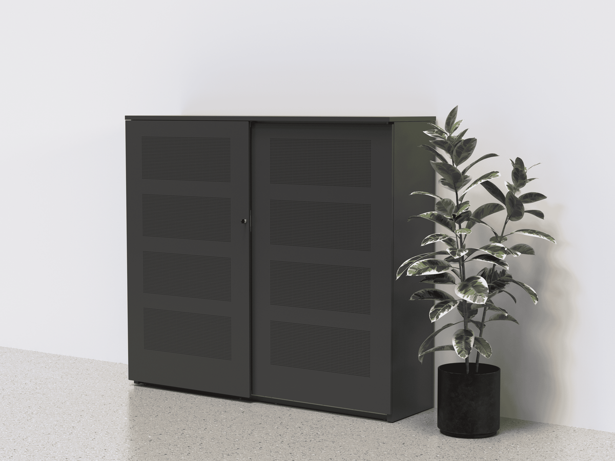 Akoestische kast Ora 159x160-240x47 cm geperforeerd