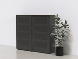 Akoestische kast Ora 159x160-240x47 cm geperforeerd