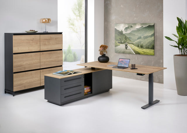 Dressoirkast Ora 155x160x44 cm halifax eiken
