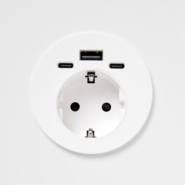 Stopcontact Ora inbouw 6 cm met USB