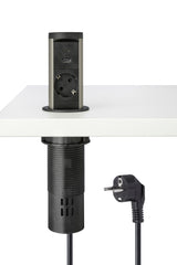 Pop-up stopcontact Ora 6 cm met draadloze lader
