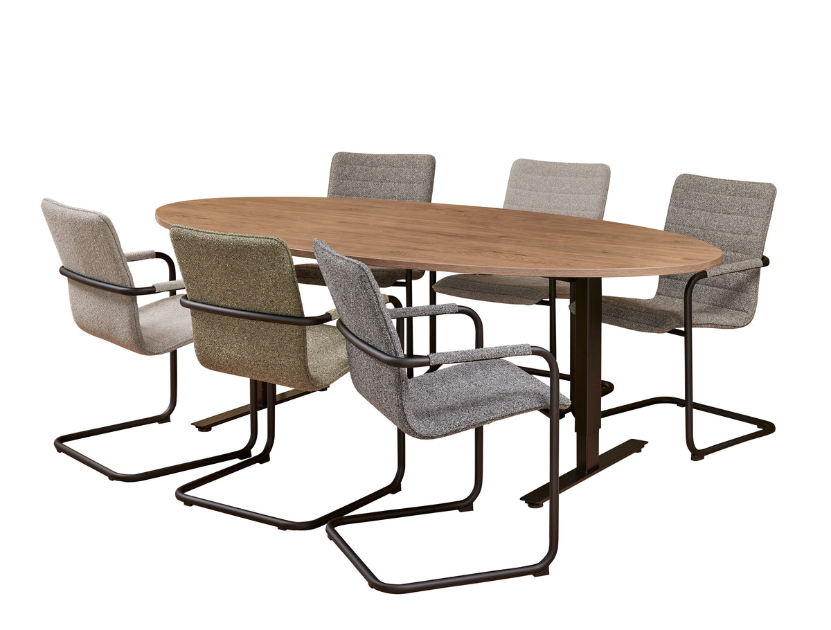 Vergadertafel Ora 220x110 cm ovaal Basic