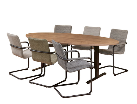 Vergadertafel Ora 220x110 cm ovaal Basic