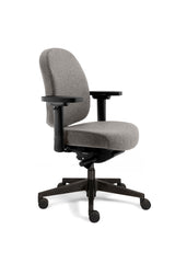 Directiestoel TPX Compact met middelhoge rug lichtgrijs wolvilt