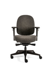 Directiestoel TPX Compact met middelhoge rug donkergrijs wolvilt
