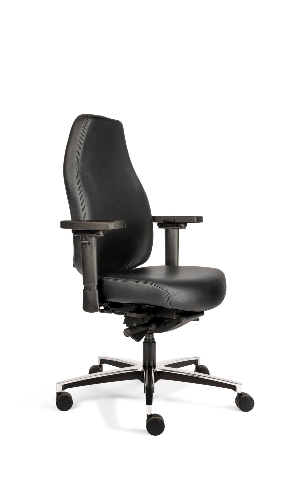 Directiestoel TPX zwart leer