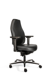 Directiestoel TPX zwart leer