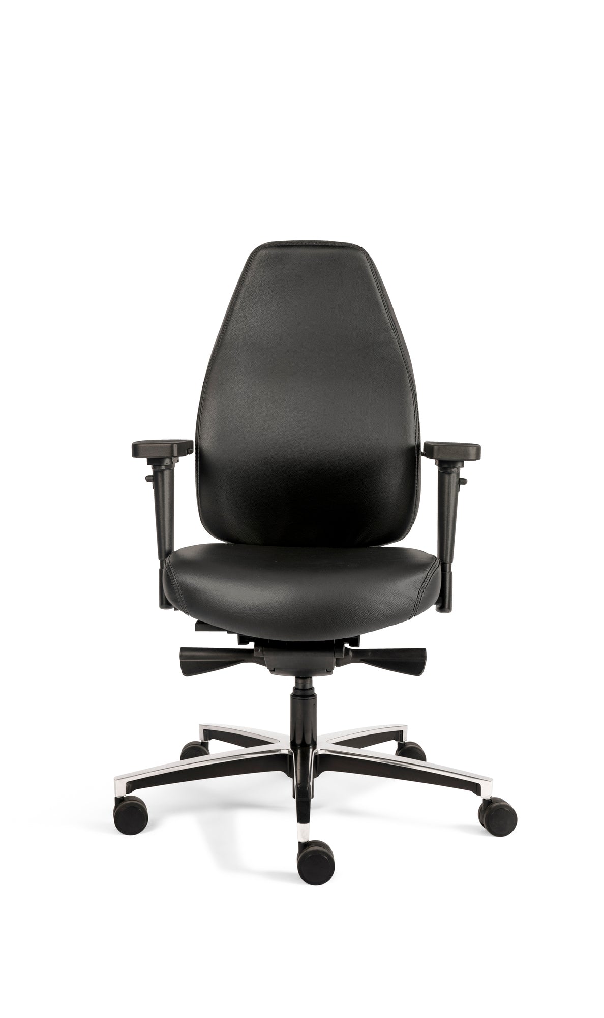 Directiestoel TPX zwart leer