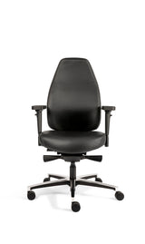 Directiestoel TPX zwart leer