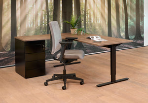 Hoekbureau Ora 160x120 cm links T-poot