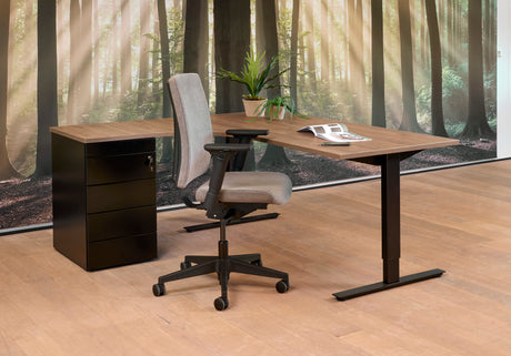 Hoekbureau Ora 180x120 cm links T-poot