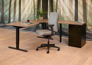Hoekbureau Ora 160x120 cm rechts T-poot