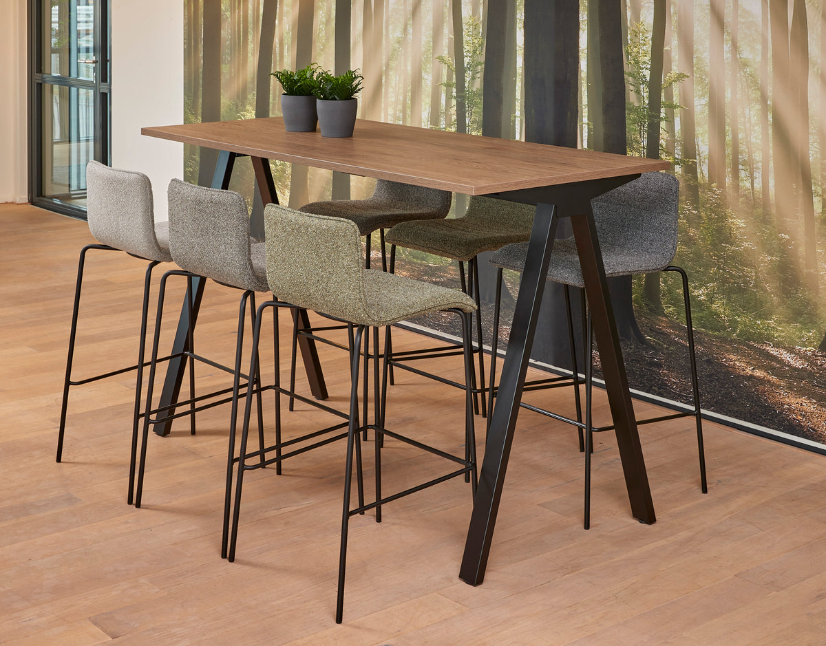 Bartafel Ora 120-180x80 cm V-poot 110 cm hoog