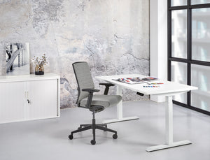 Elektrisch zit-sta bureau Ora 140x80 cm Basic 1 motor