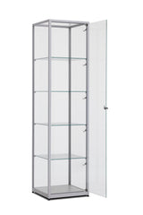 Vitrinekast Ora 50x50x198 cm glas