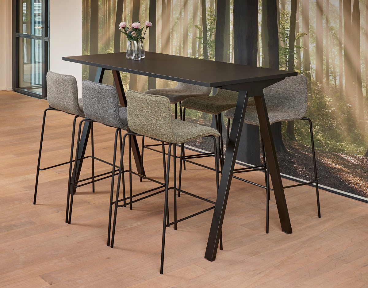 Bartafel Ora 120-180x80 cm V-poot 110 cm hoog