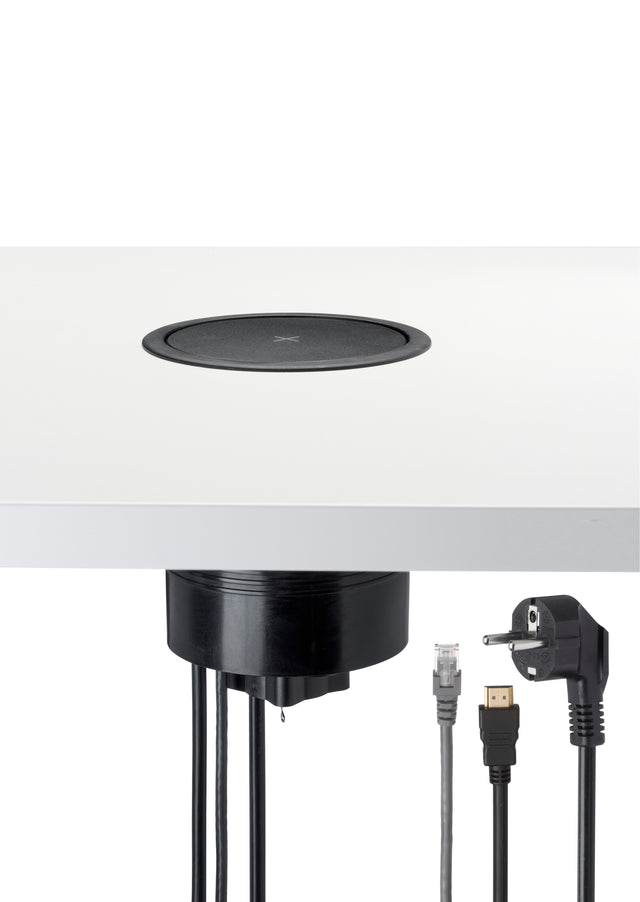 Pop-up stopcontact Ora 12 cm met HDMI en CAT6