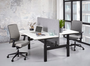 Bureauscherm Ora Basic duo 80 cm