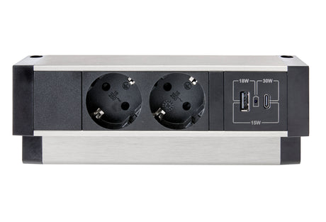 Opbouw stopcontact Ora desk-up 2x 230 V met USB