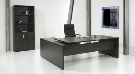 Directiebureau Ora 230x172 cm links donker eiken