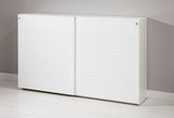 Akoestische kast Ora 120x160-240x47 cm geperforeerd, in wit