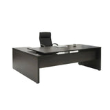 Directiebureau Antraciet Eiken met hoek Links | 230 x 172 cm