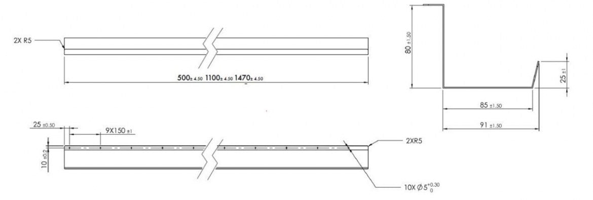 Kabelgoot 1470mm