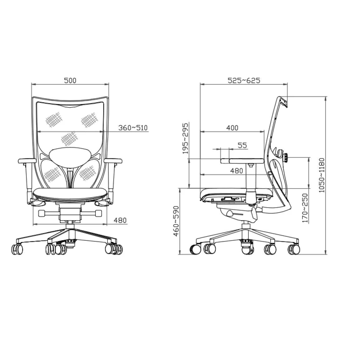 NPR Bureaustoel ErgoSeat 450