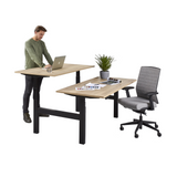 Zit-sta bureau p-stand duo