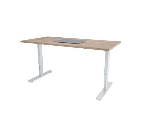 Zit-sta bureau P-stand handmatig