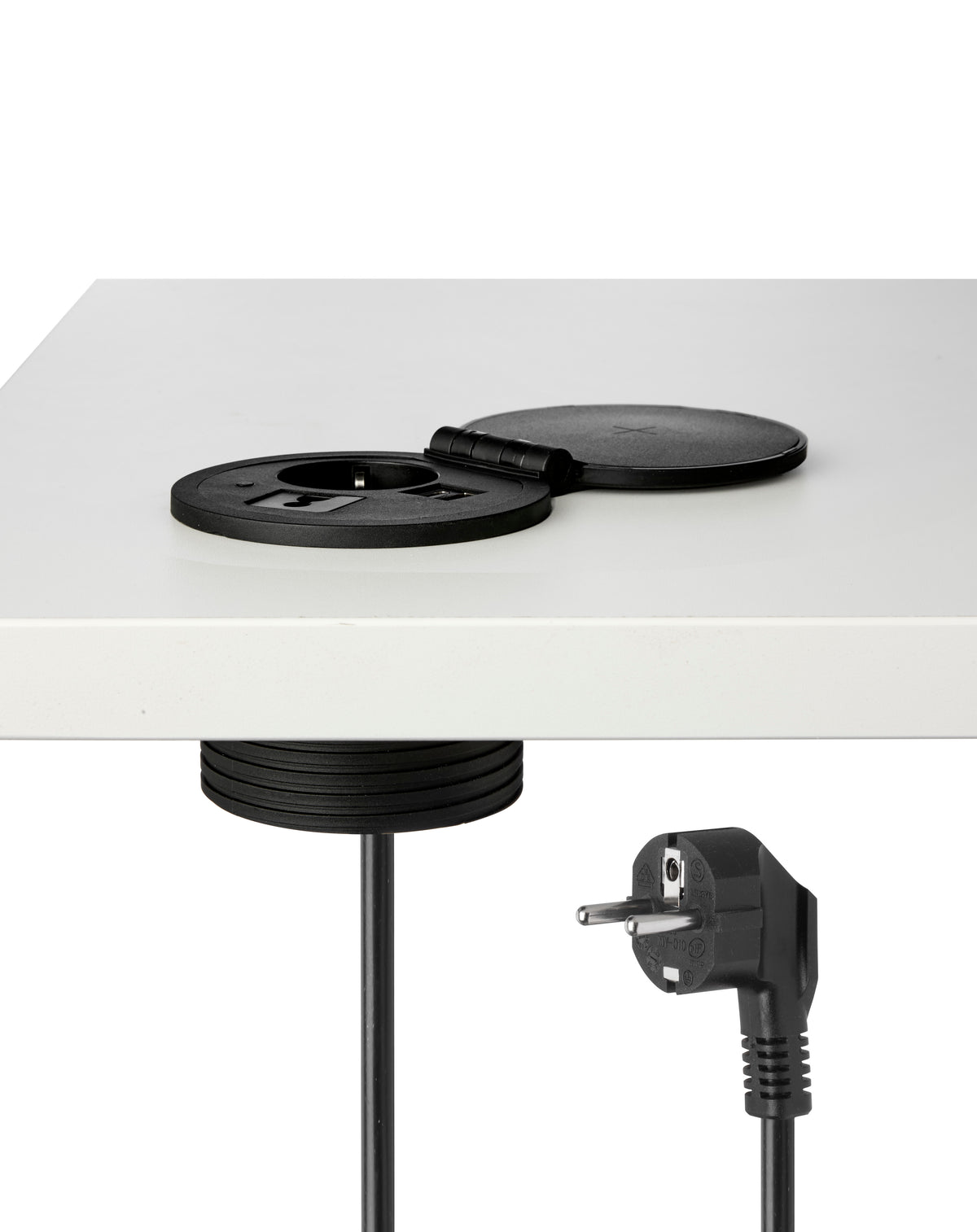 Draadloze lader Ora inbouw 8 cm met afsluitklep