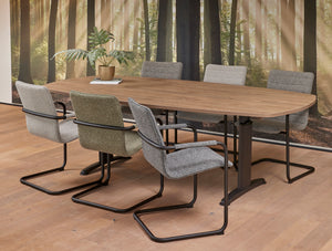 Vergadertafel Ora 240x120 cm Deens ovaal Flex