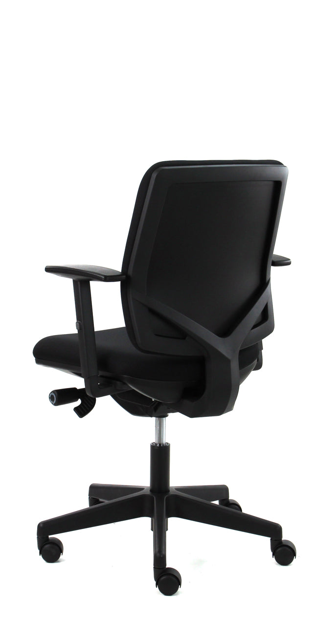 Compacte bureaustoel Office 150 Comfort, zwart gestoffeerd