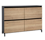 Dressoirkast Ora 108x160x44 cm halifax eiken