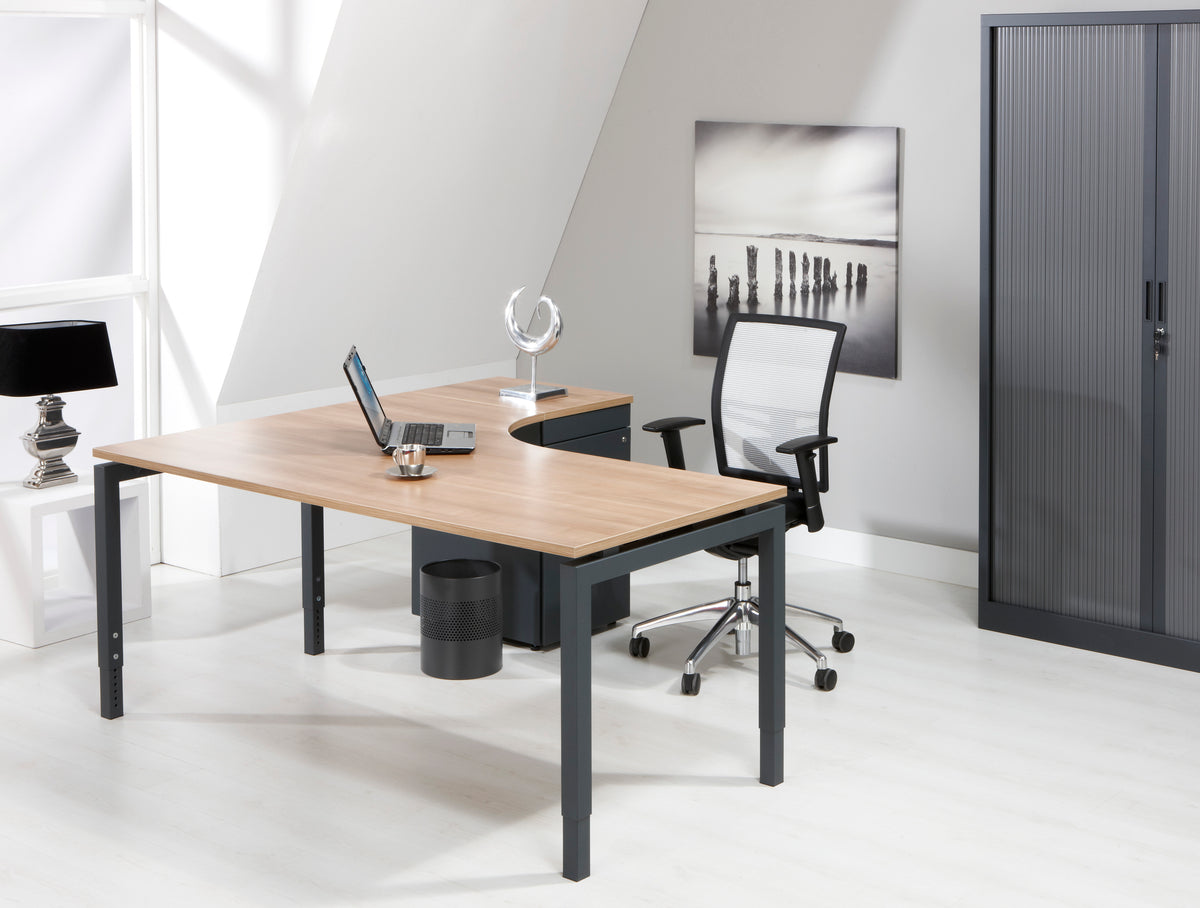 Hoekbureau Ora 180x120 cm links N-poot