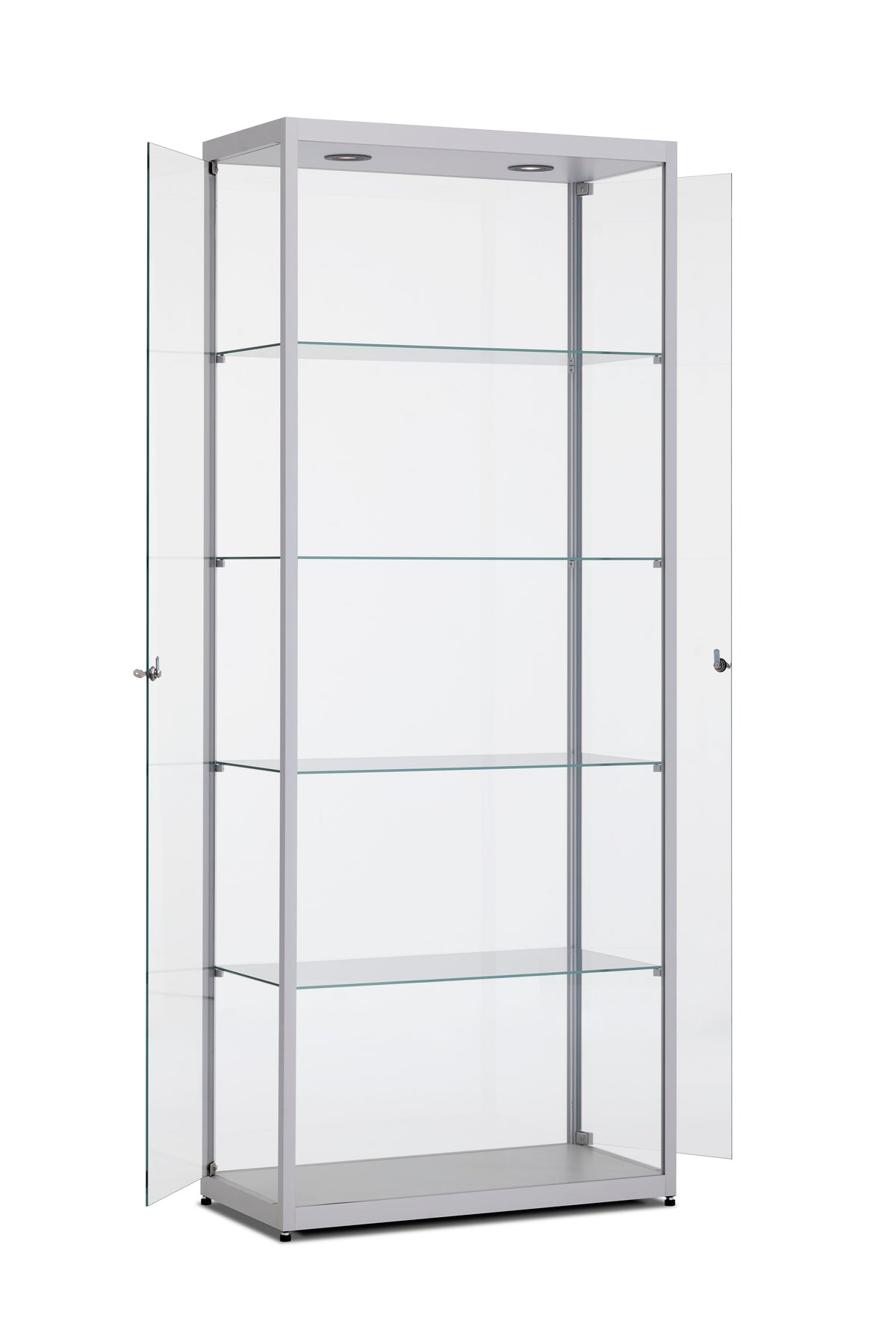 Vitrinekast Ora 40x40x198 cm glas