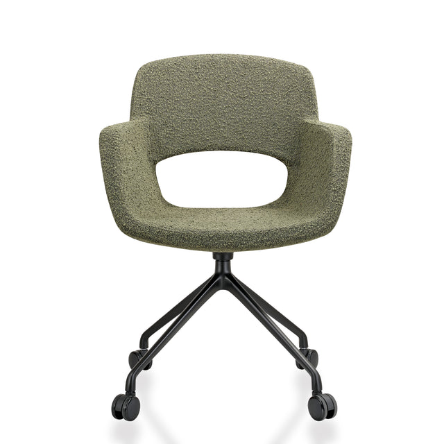 Vergaderstoel Ora Spin boucle verrijdbaar