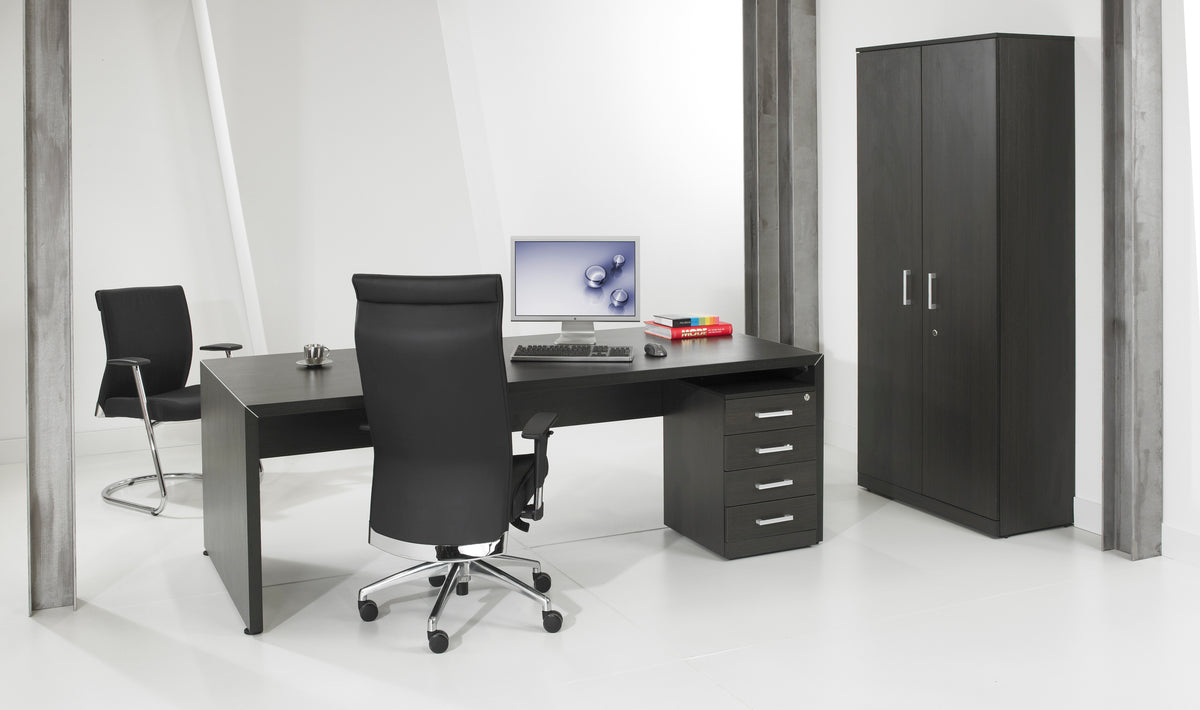 Directiebureau Ora 210x90 cm donker eiken