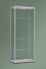 Vitrinekast Ora 80x40x198 cm glas