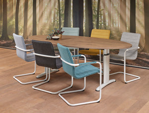 Vergadertafel Ora 220x110 cm ovaal