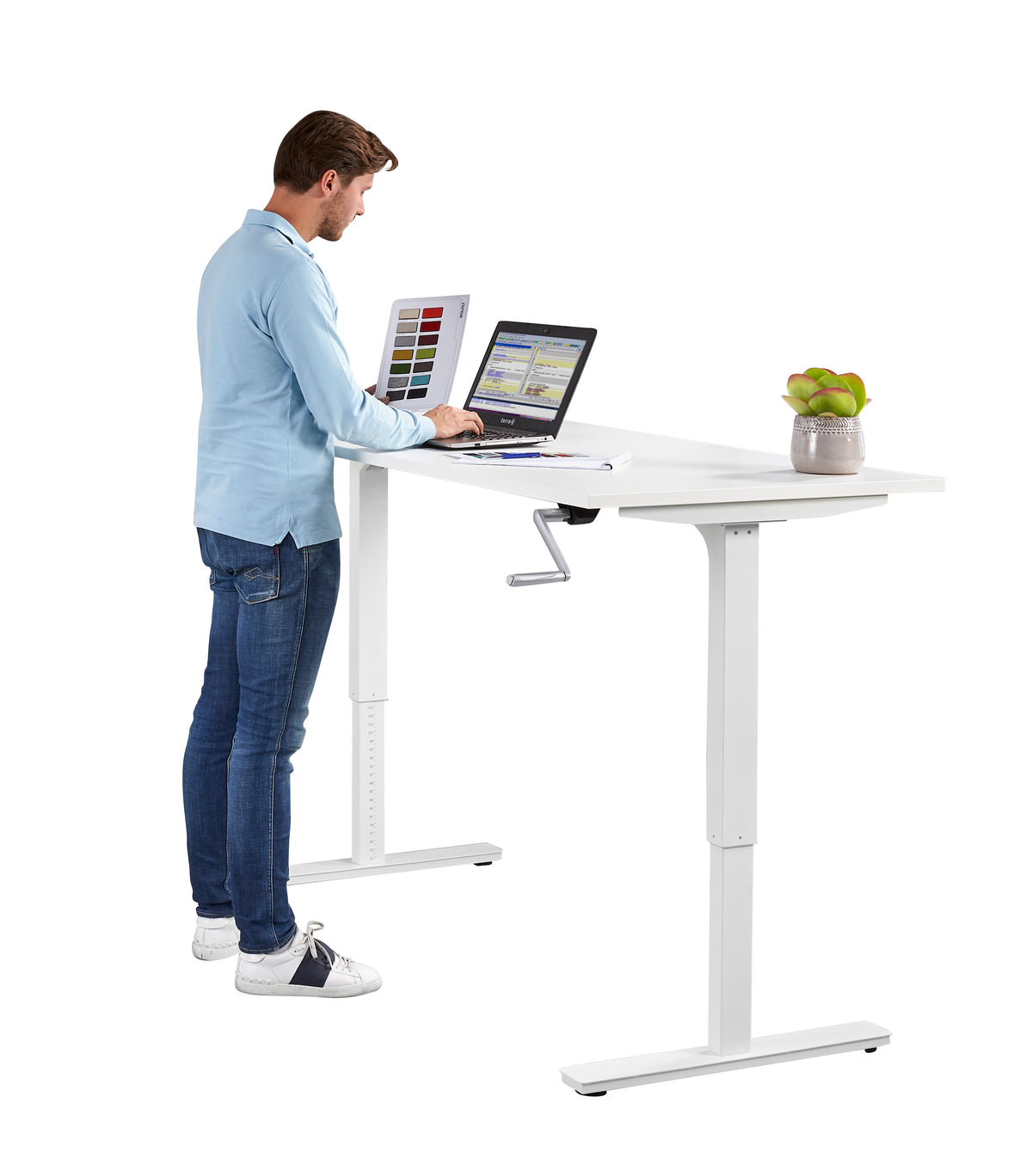 Zit-sta bureau Ora 120x80 cm met slinger