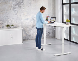 Zit-sta bureau Ora 140x80 cm met slinger